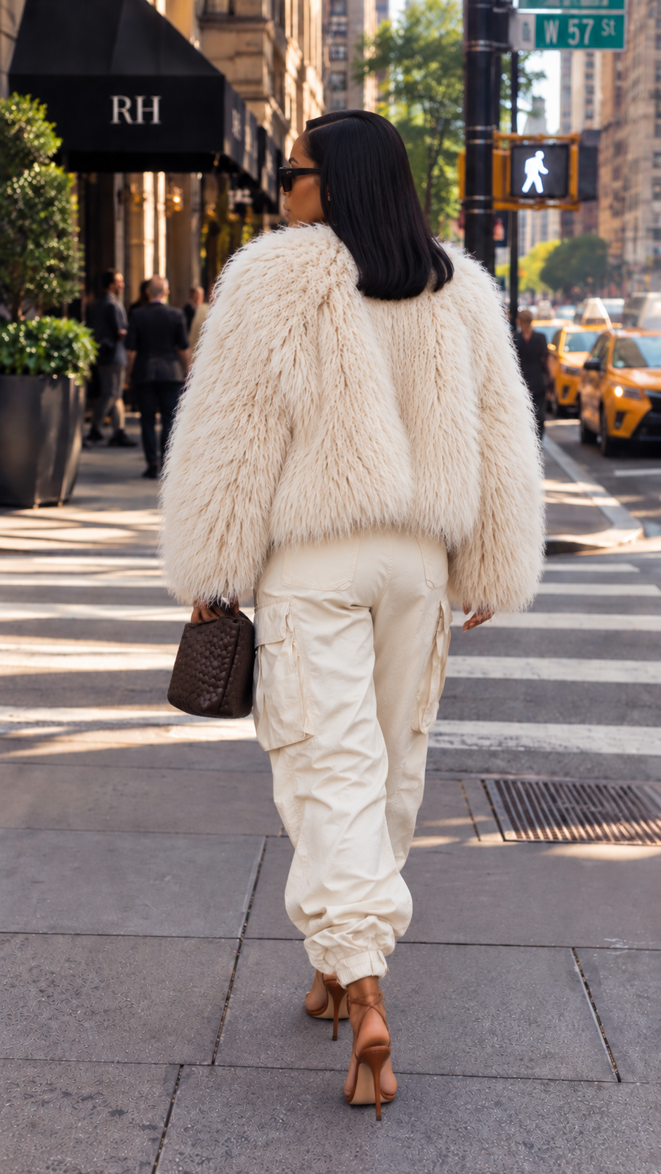 Fluff Me Woolen Faux Fur Jacket