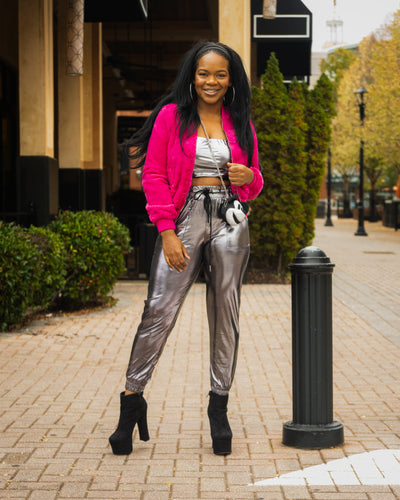 Slayed Fur Pink Jacket