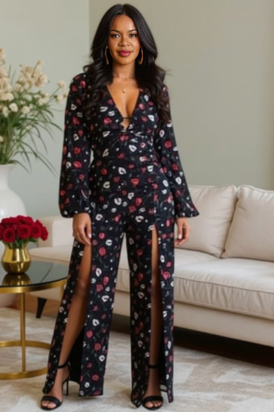 Roses are Red Jumpsuit